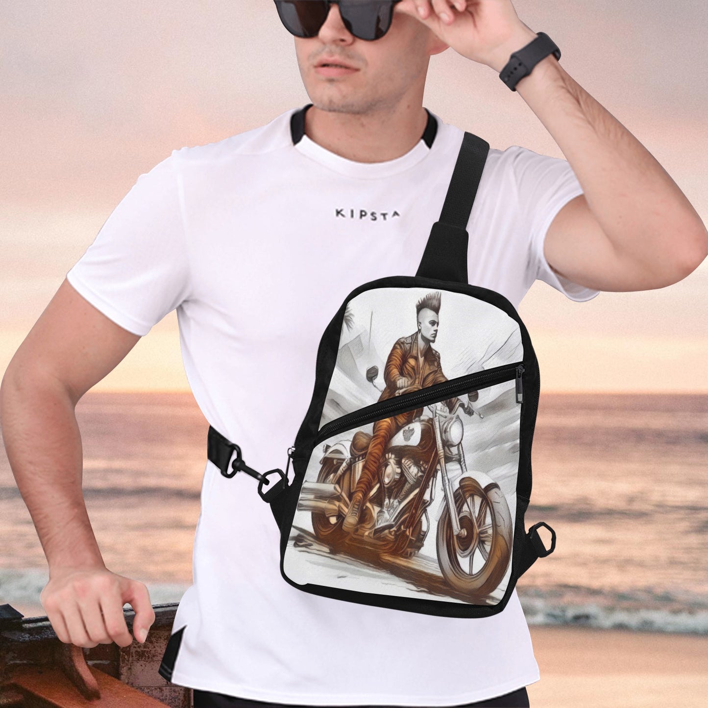PUNK TRIBU Men's Chest Bag (1726)