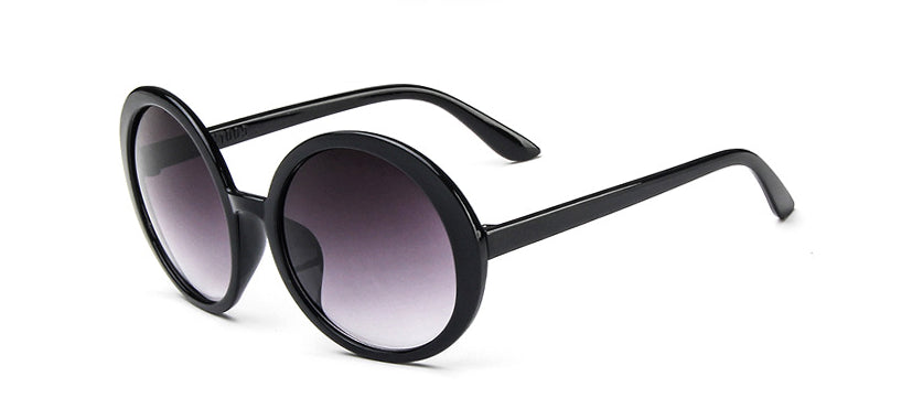PUNK TRIBU Vintage Small Round Sunglasses Luxury Brand Black Plastic Frame Sun Glasses Female Shades - PUNK TRIBU ARTISTIC BY EMLNO