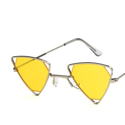 PUNK TRIBU New Punk Sunglasses Women Triangle Oculos New Vintage Glasses Openwork Metal Frame Fashion Sun Glasses Men Okulary - PUNK TRIBU ARTISTIC BY EMLNO