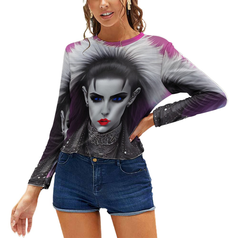 PUNK TRIBU Women's Long Sleeve Shirt - PUNK TRIBU ARTISTIC BY EMLNO