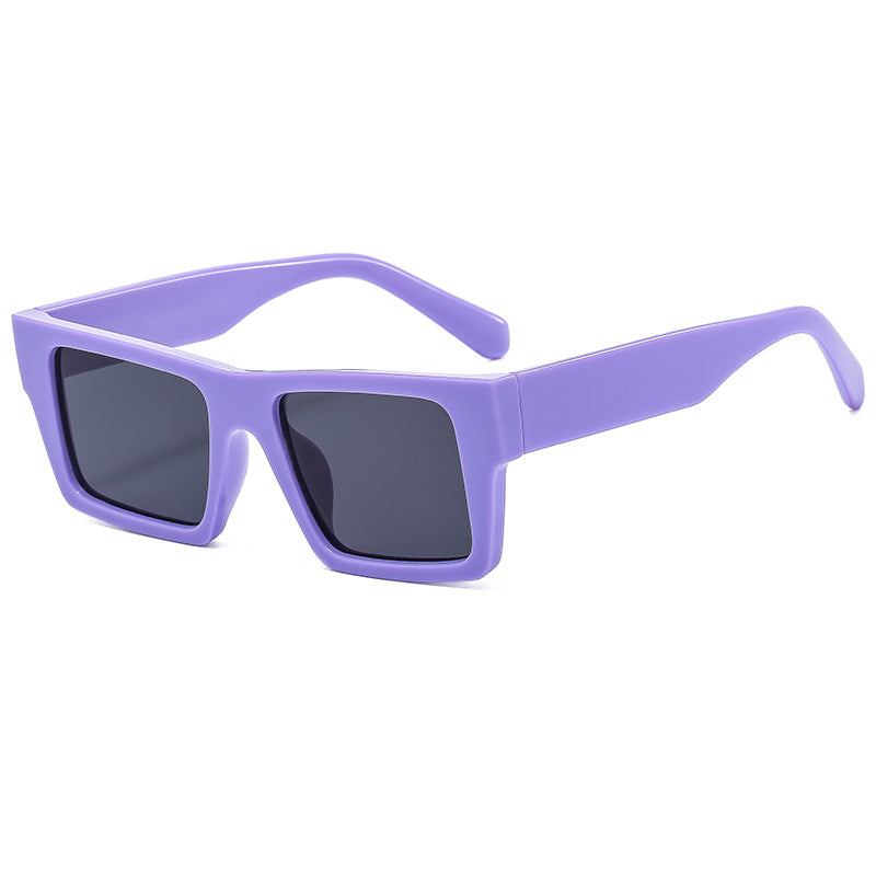 PUNK TRIBU New Fashion Square Sunglasses Trendy Women's Large Frame Net Red Men's Sunglasses Sunshade Glasses - PUNK TRIBU ARTISTIC BY EMLNO