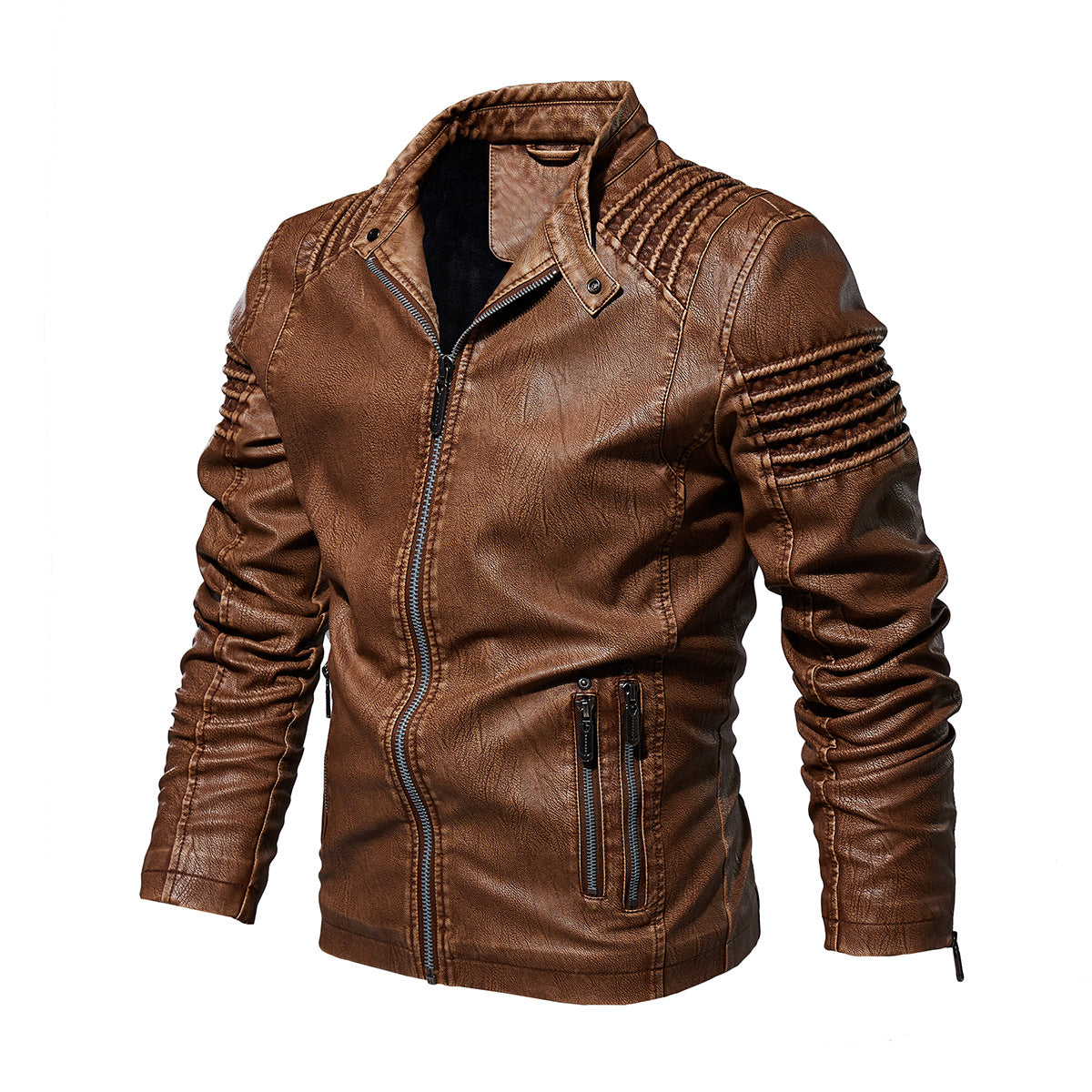JACKET European and American fashion plus size leather - PUNK TRIBU ARTISTIC BY EMLNO
