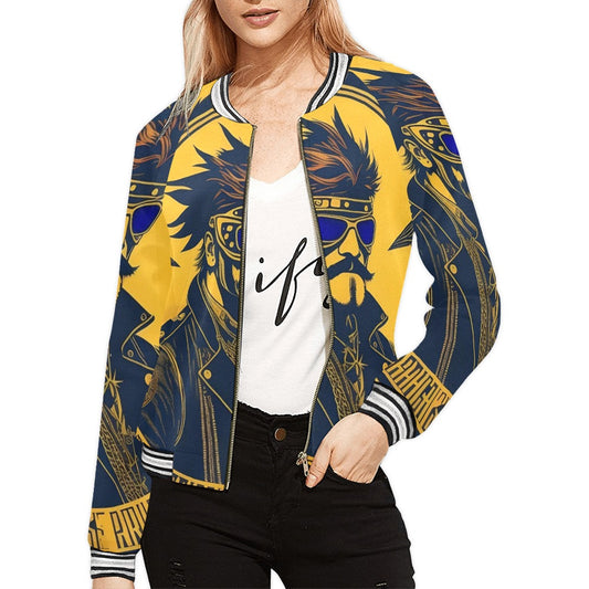 Jaqueta de ratlles horitzontals PUNK TRIBU per a dona (model H21)