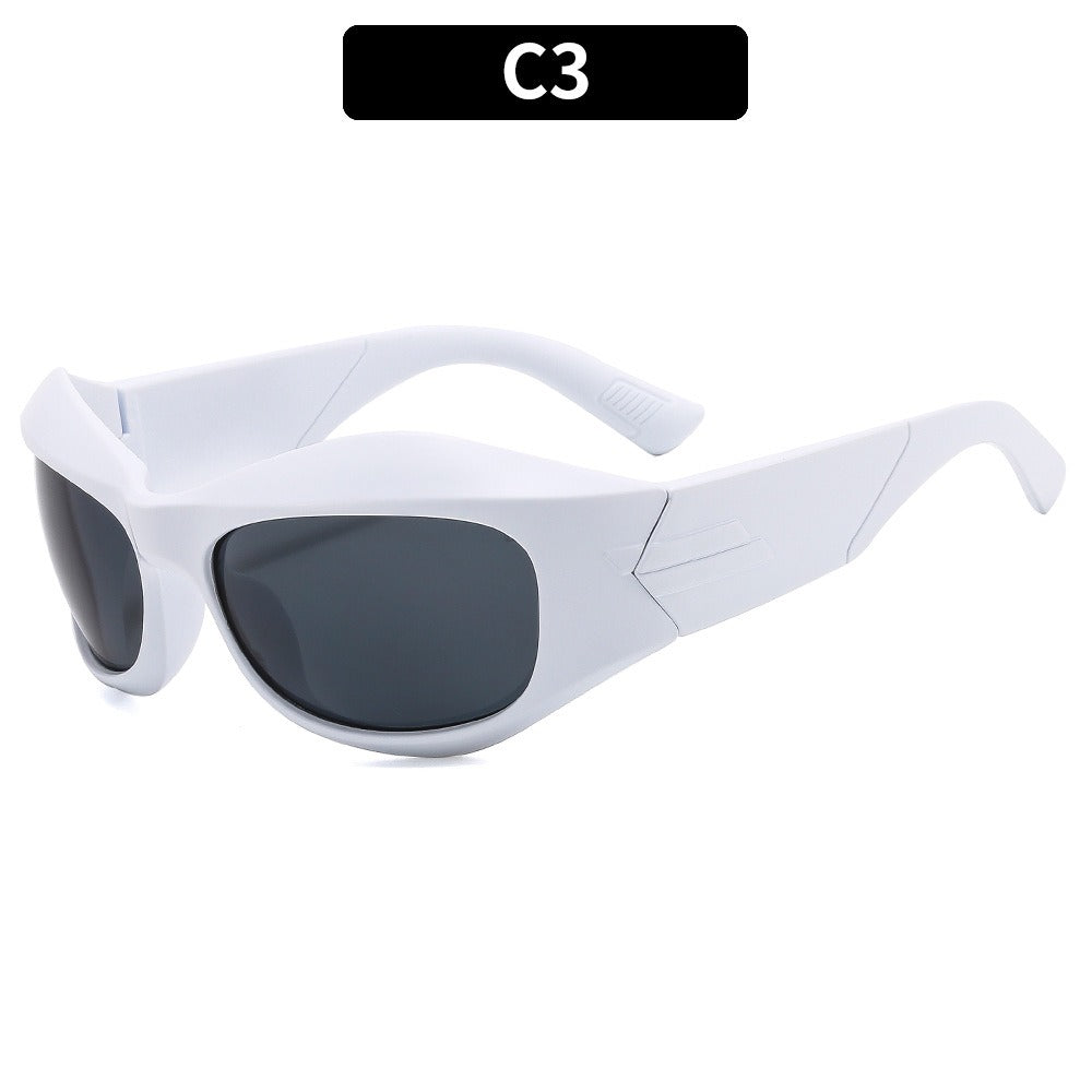 PUNK TRIBU New Futuristic Y2K Sunglasses Punk Hip-Hop Hot Girls Sunglasses For Men And Women - PUNK TRIBU ARTISTIC BY EMLNO