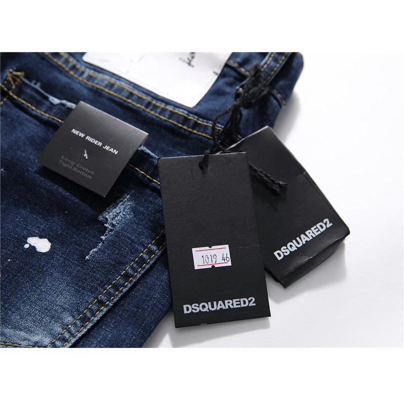 Men jeans famous D2 slim Pencil Pants - PUNK TRIBU ARTISTIC BY EMLNO