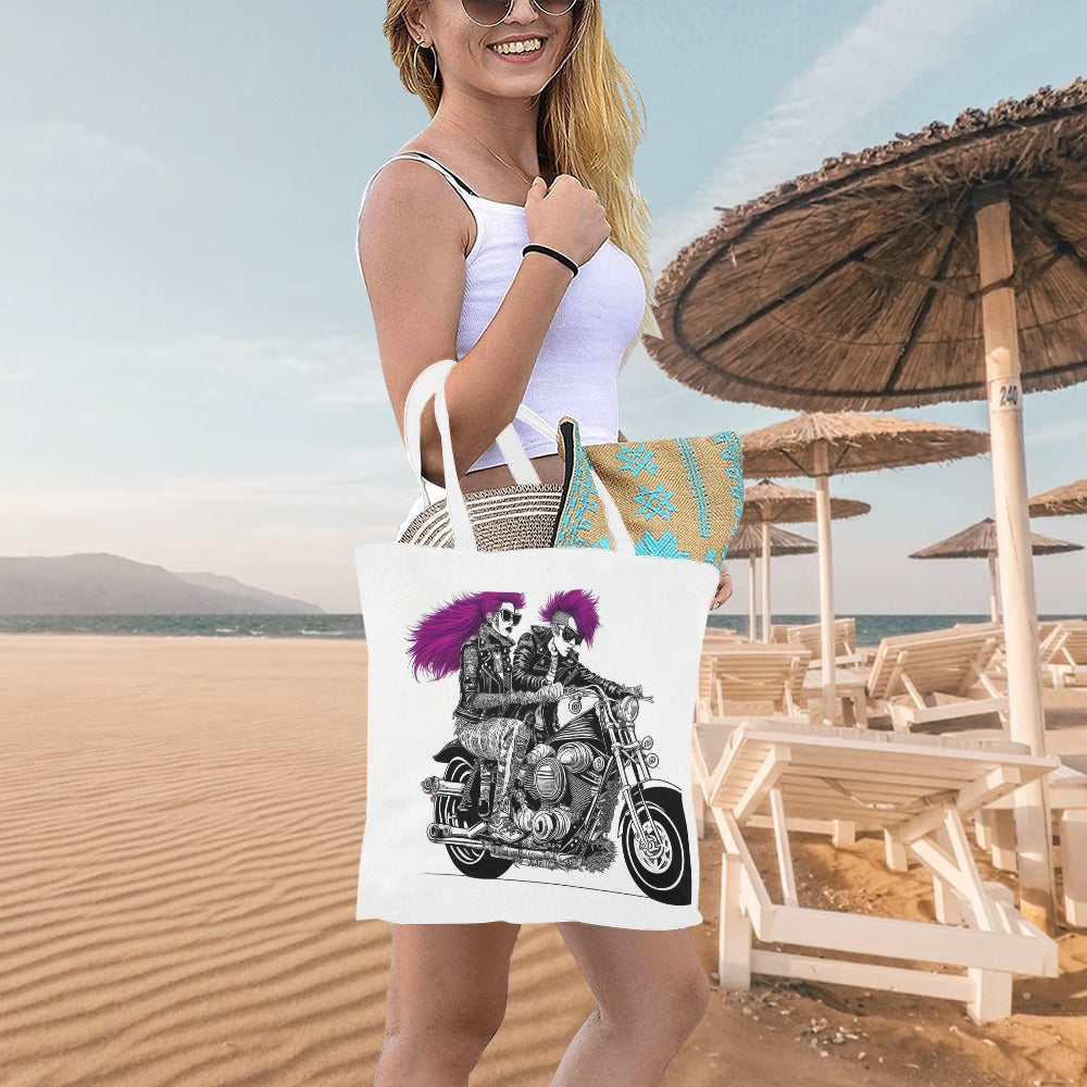 PUNK TRIBU Canvas Tote Bag(Model 1700)(Small)