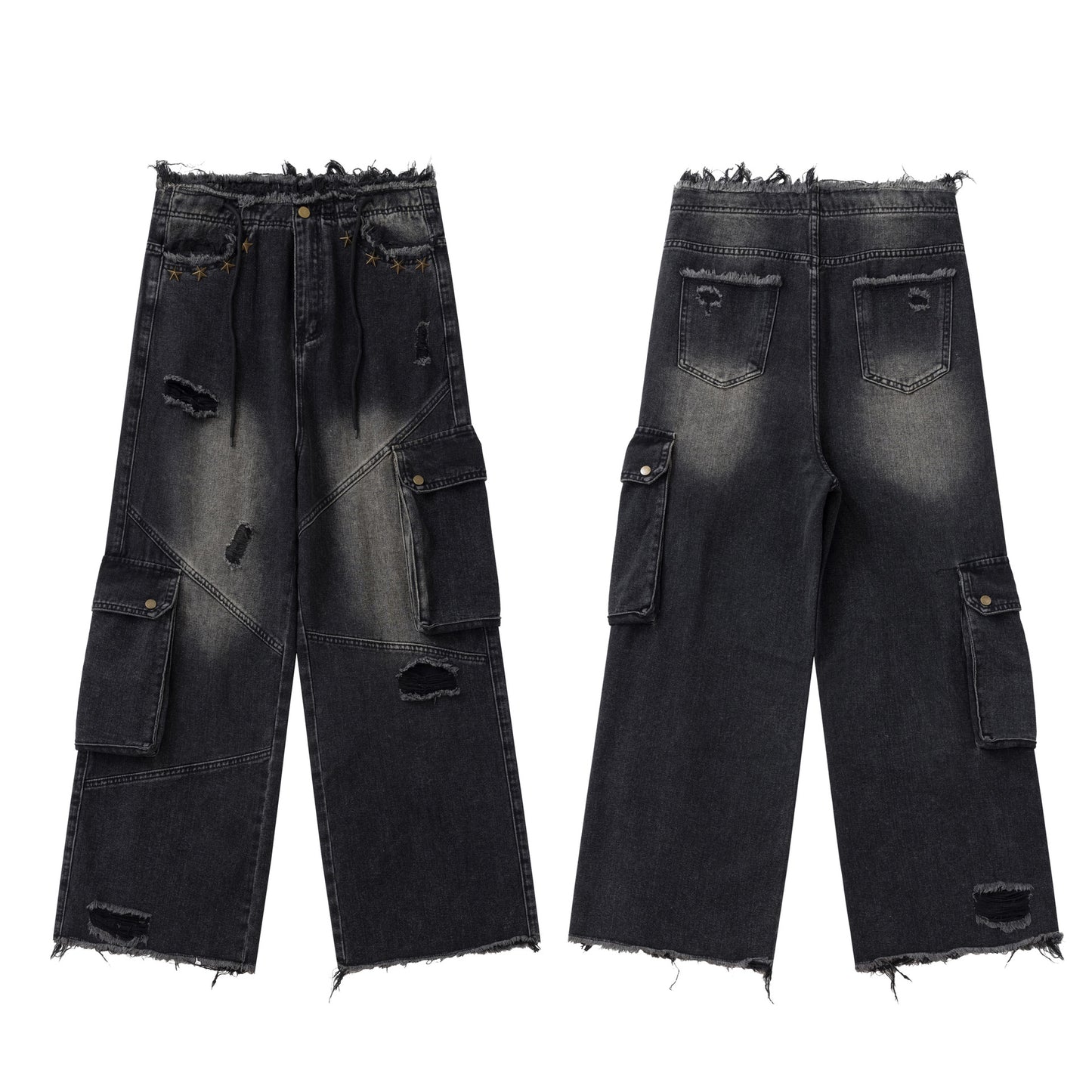 High Waist Straight-leg Wide-leg - PUNK TRIBU ARTISTIC BY EMLNO