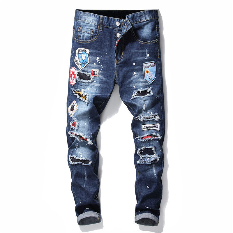 Men jeans famous D2 slim Pencil Pants - PUNK TRIBU ARTISTIC BY EMLNO
