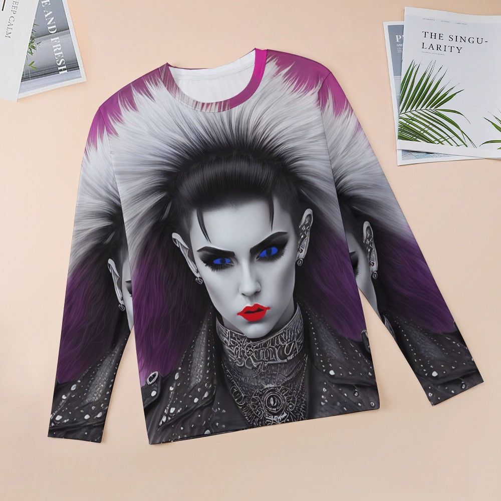 PUNK TRIBU Women's Long Sleeve Shirt - PUNK TRIBU ARTISTIC BY EMLNO