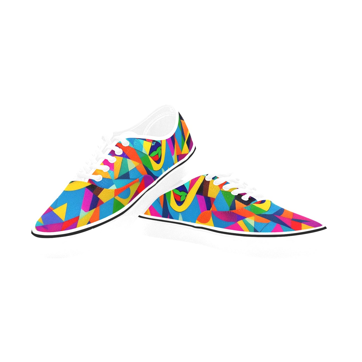 PUNK TRIBU Men's Classic Canvas Low Top Shoe(ModelE001-4)