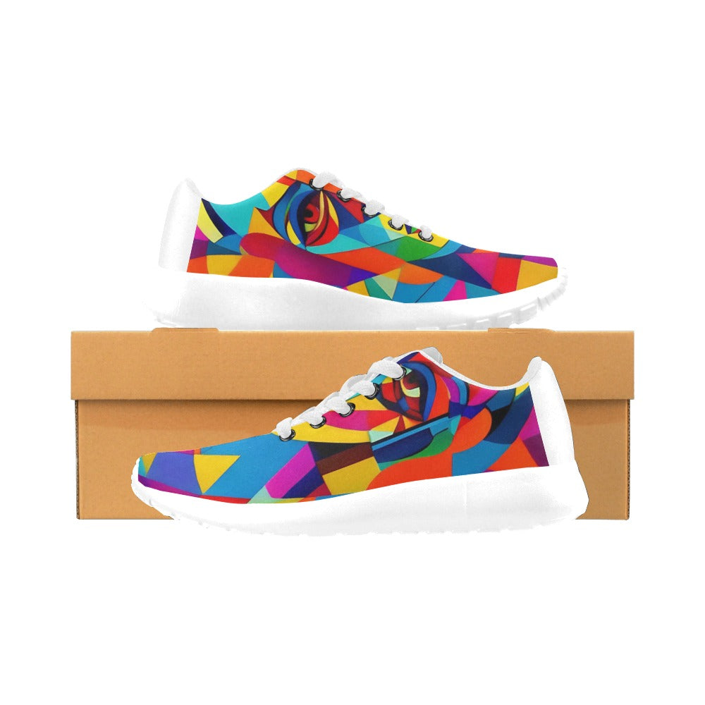 Kid's Sneakers (Little Kid / Big Kid) (Model020) - PUNK TRIBU ARTISTIC BY EMLNO