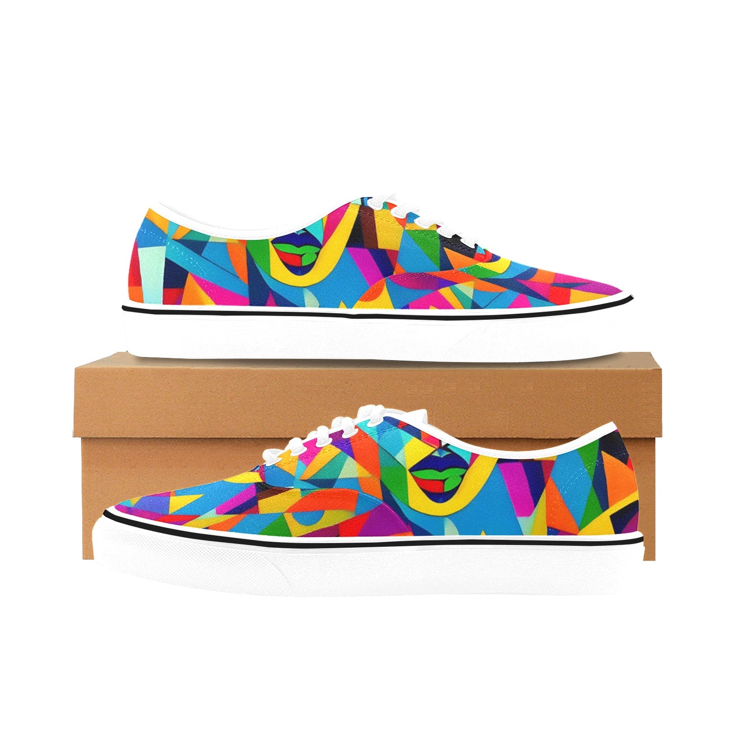 PUNK TRIBU Men's Classic Canvas Low Top Shoe(ModelE001-4)