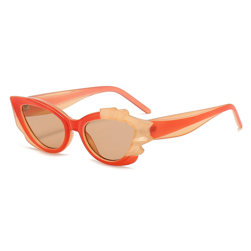 PUNK TRIBU Women Sunglasses Flower Fashion Sunglasses Millennial Futuristic Hot Girl New Sunglasses - PUNK TRIBU ARTISTIC BY EMLNO