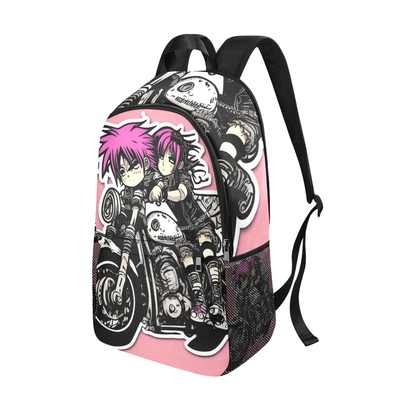 Mochila MINI PUNK TRIBU con bolsillos laterales de malla (1659)