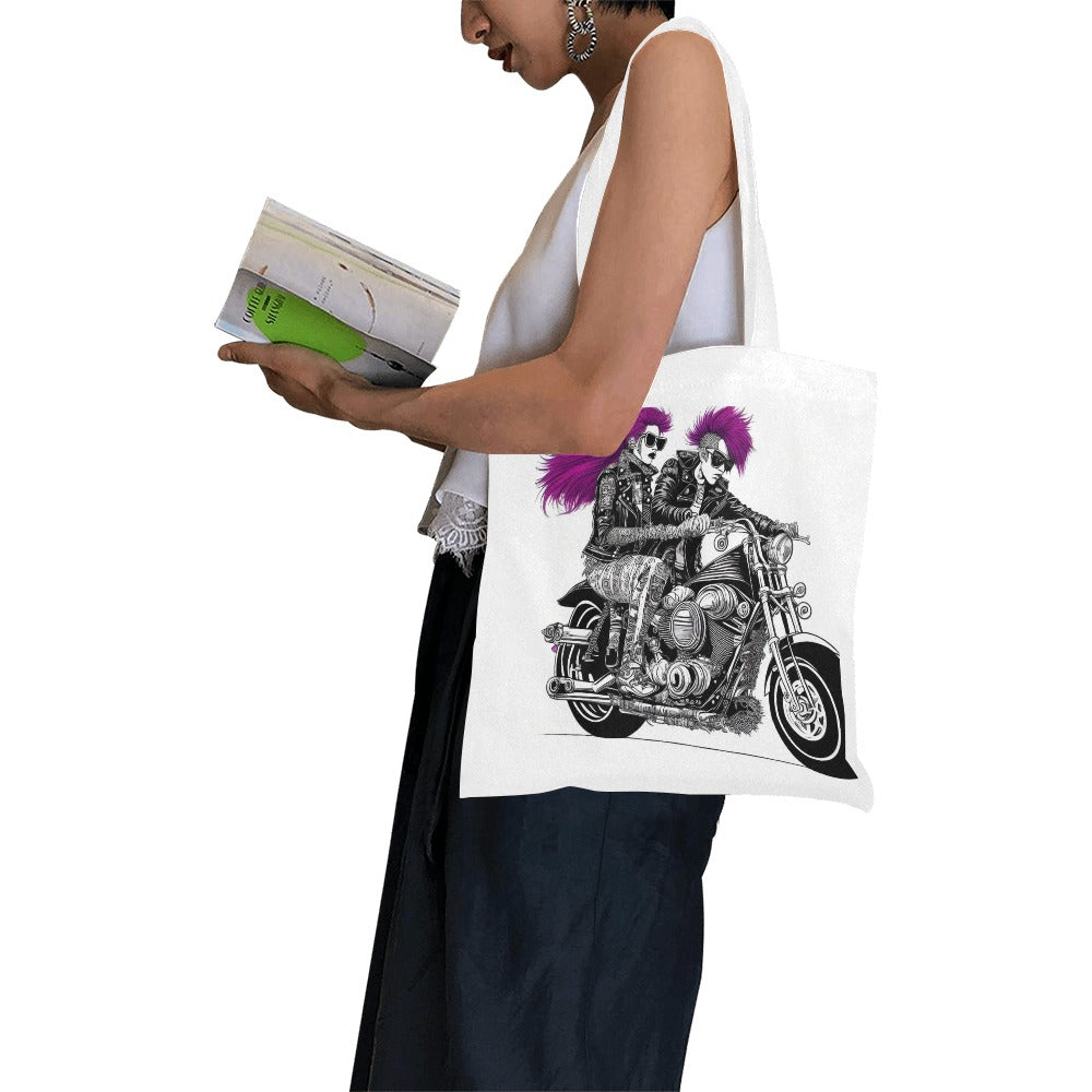 PUNK TRIBU Canvas Tote Bag(Model 1700)(Small)