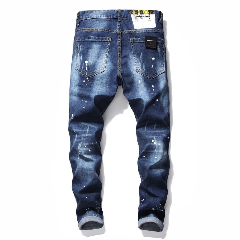 Men jeans famous D2 slim Pencil Pants - PUNK TRIBU ARTISTIC BY EMLNO
