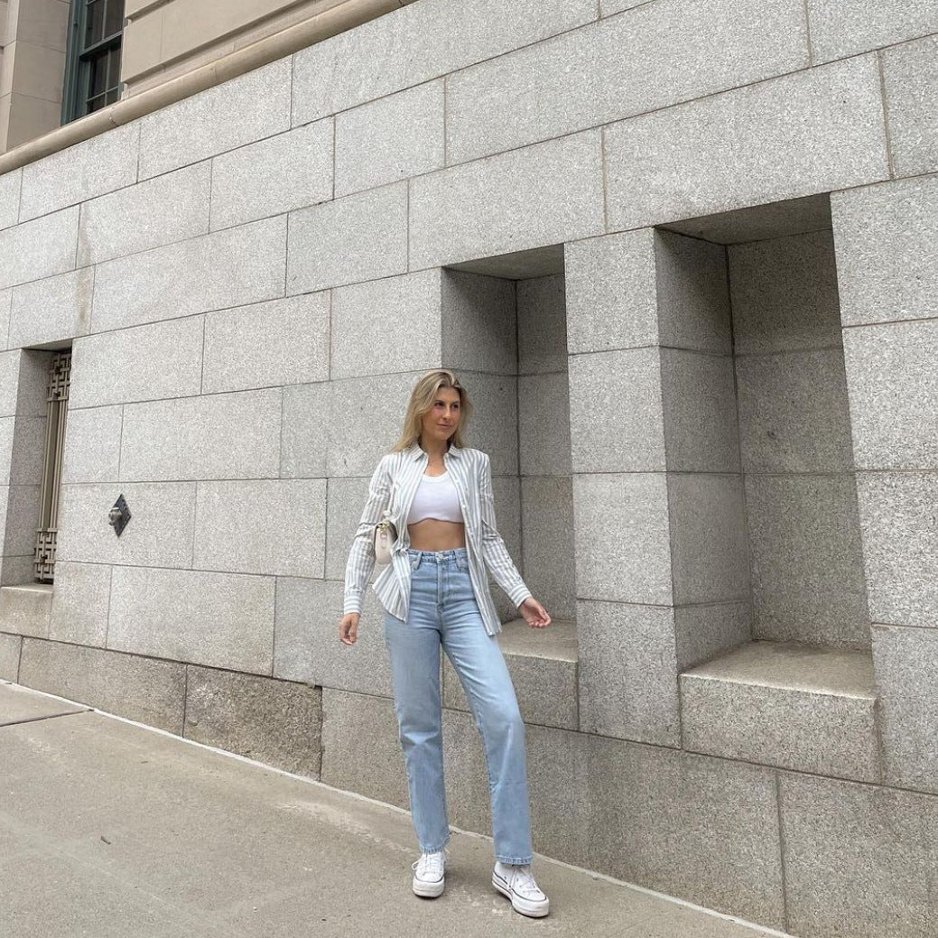 Hot High Street Straight Jeans Women - PUNK TRIBU ARTISTIC BY EMLNO