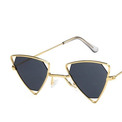 PUNK TRIBU New Punk Sunglasses Women Triangle Oculos New Vintage Glasses Openwork Metal Frame Fashion Sun Glasses Men Okulary - PUNK TRIBU ARTISTIC BY EMLNO