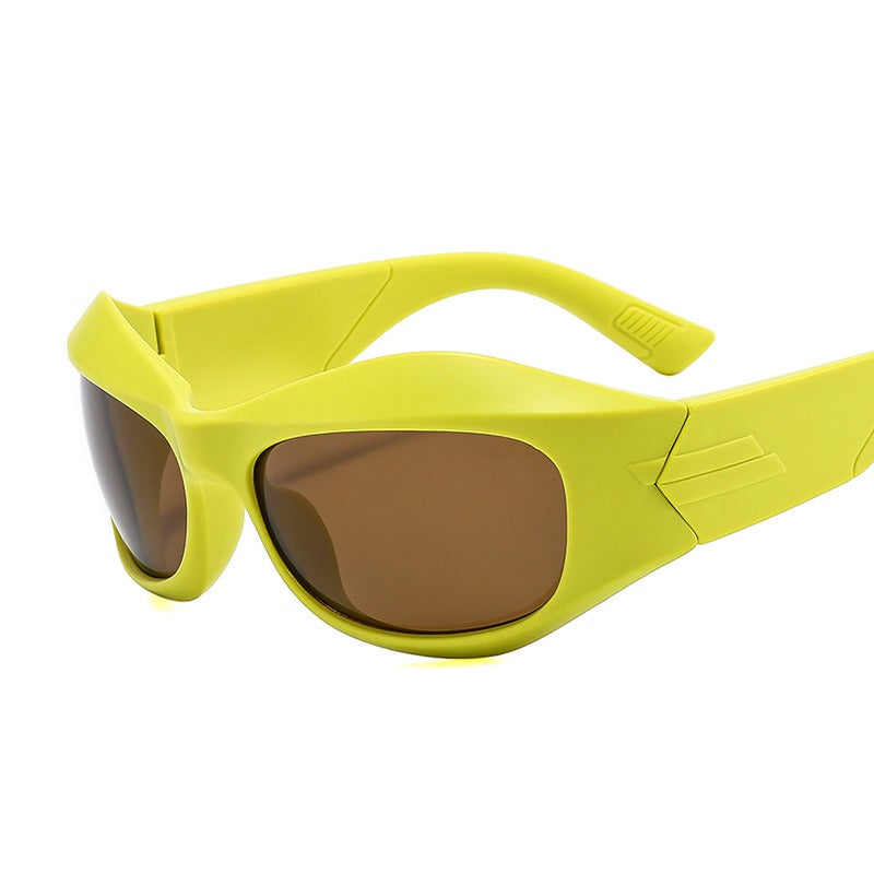 PUNK TRIBU New Futuristic Y2K Sunglasses Punk Hip-Hop Hot Girls Sunglasses For Men And Women - PUNK TRIBU ARTISTIC BY EMLNO