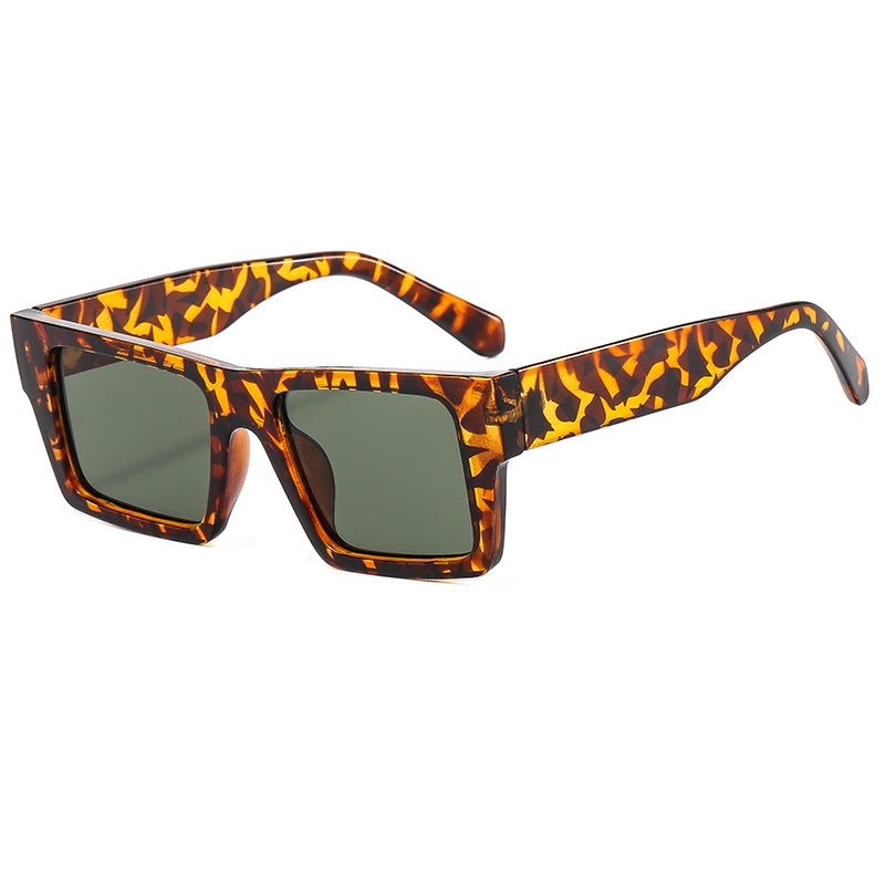 PUNK TRIBU New Fashion Square Sunglasses Trendy Women's Large Frame Net Red Men's Sunglasses Sunshade Glasses - PUNK TRIBU ARTISTIC BY EMLNO