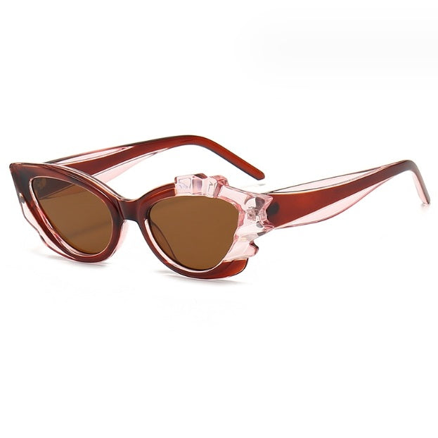 PUNK TRIBU Women Sunglasses Flower Fashion Sunglasses Millennial Futuristic Hot Girl New Sunglasses - PUNK TRIBU ARTISTIC BY EMLNO