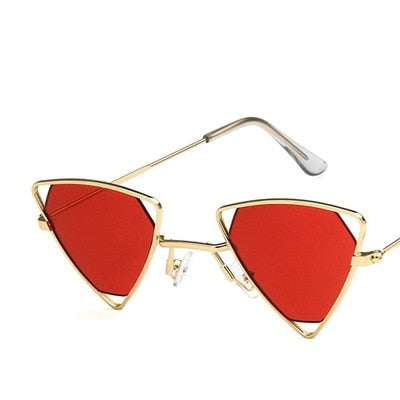 PUNK TRIBU New Punk Sunglasses Women Triangle Oculos New Vintage Glasses Openwork Metal Frame Fashion Sun Glasses Men Okulary - PUNK TRIBU ARTISTIC BY EMLNO