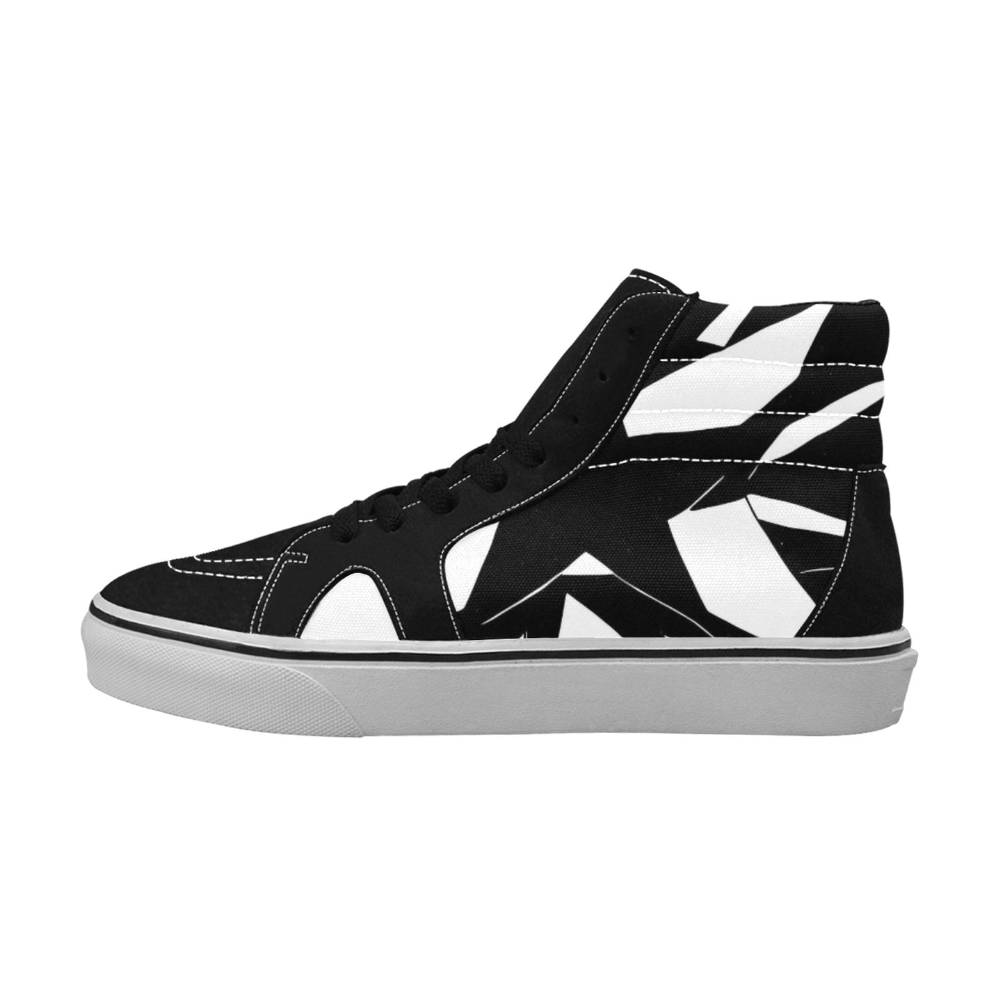 PUNK TRIBU Men's High Top Canvas Shoes (Model E001-1) - PUNK TRIBU ARTISTIC BY EMLNO