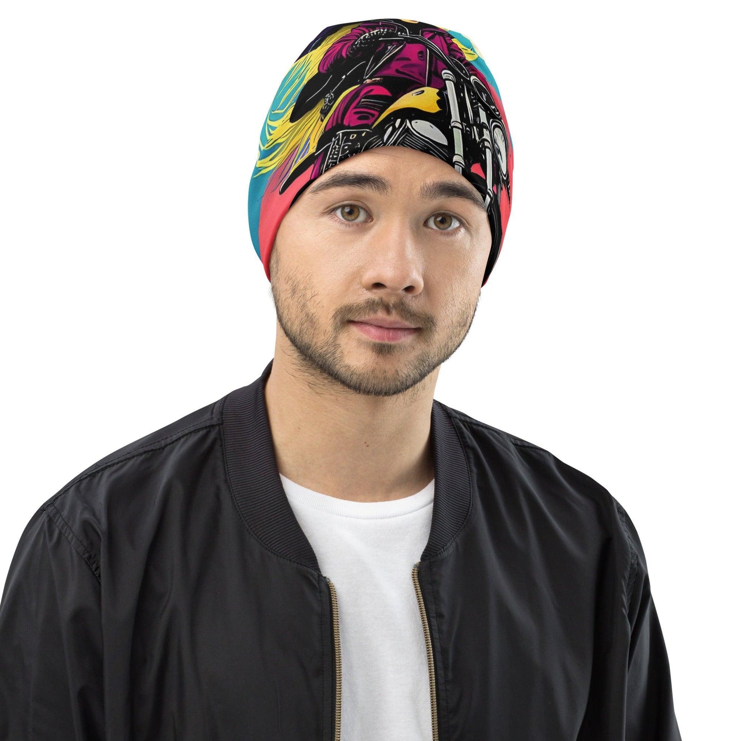 PUNK TRIBU All-Over Print Beanie
