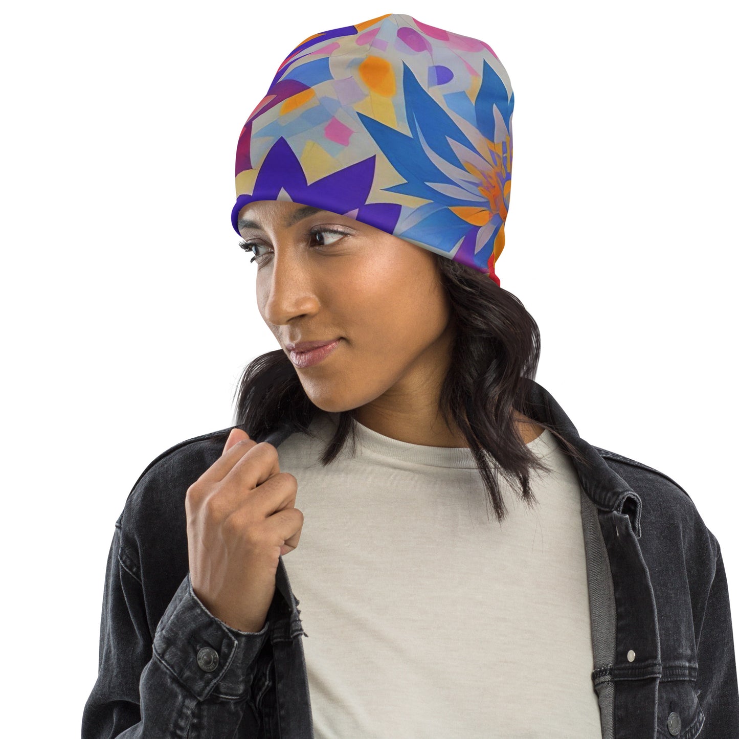 PUNK TRIBU All-Over Print Beanie - PUNK TRIBU ARTISTIC BY EMLNO