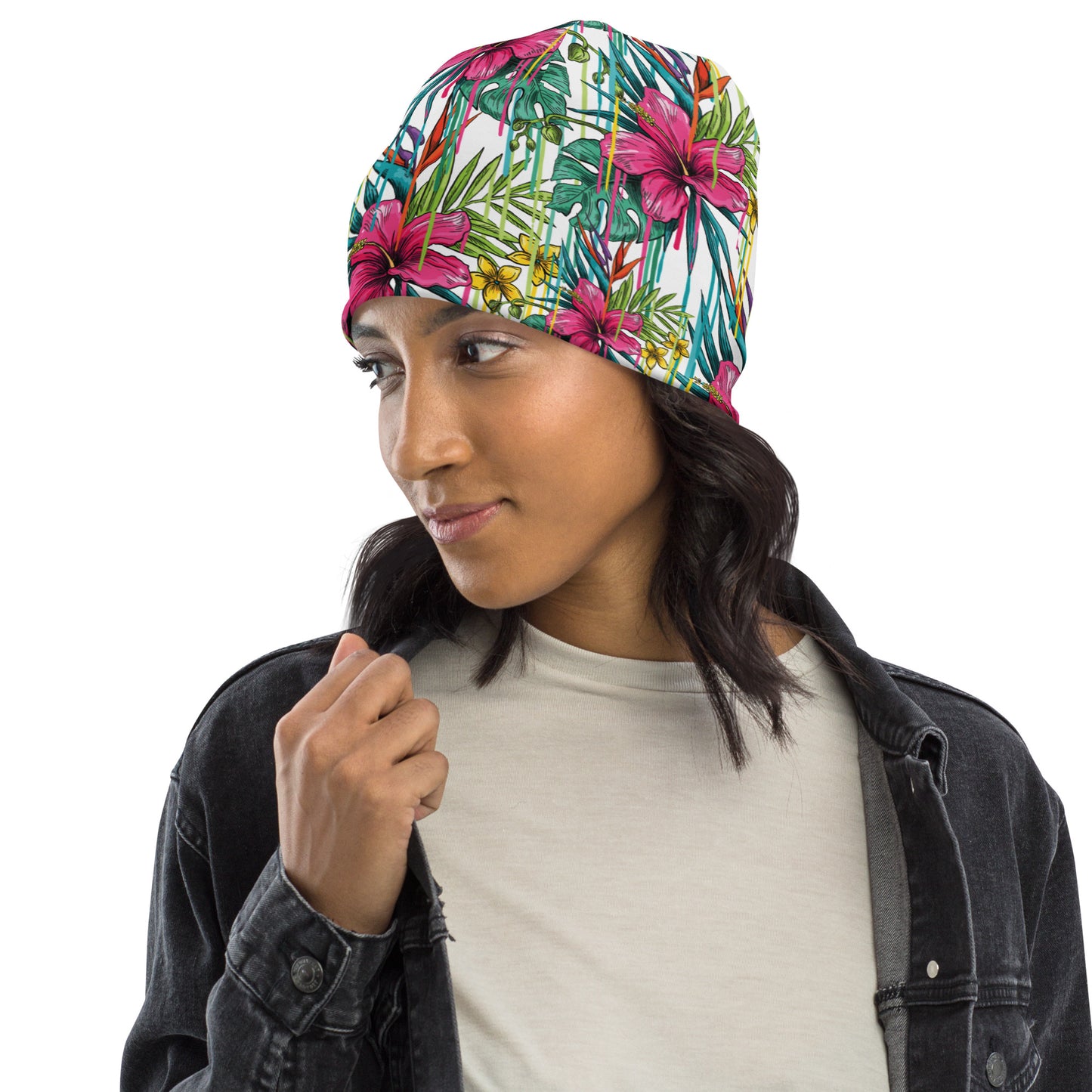 PUNK TRIBU All-Over Print Beanie - PUNK TRIBU ARTISTIC BY EMLNO