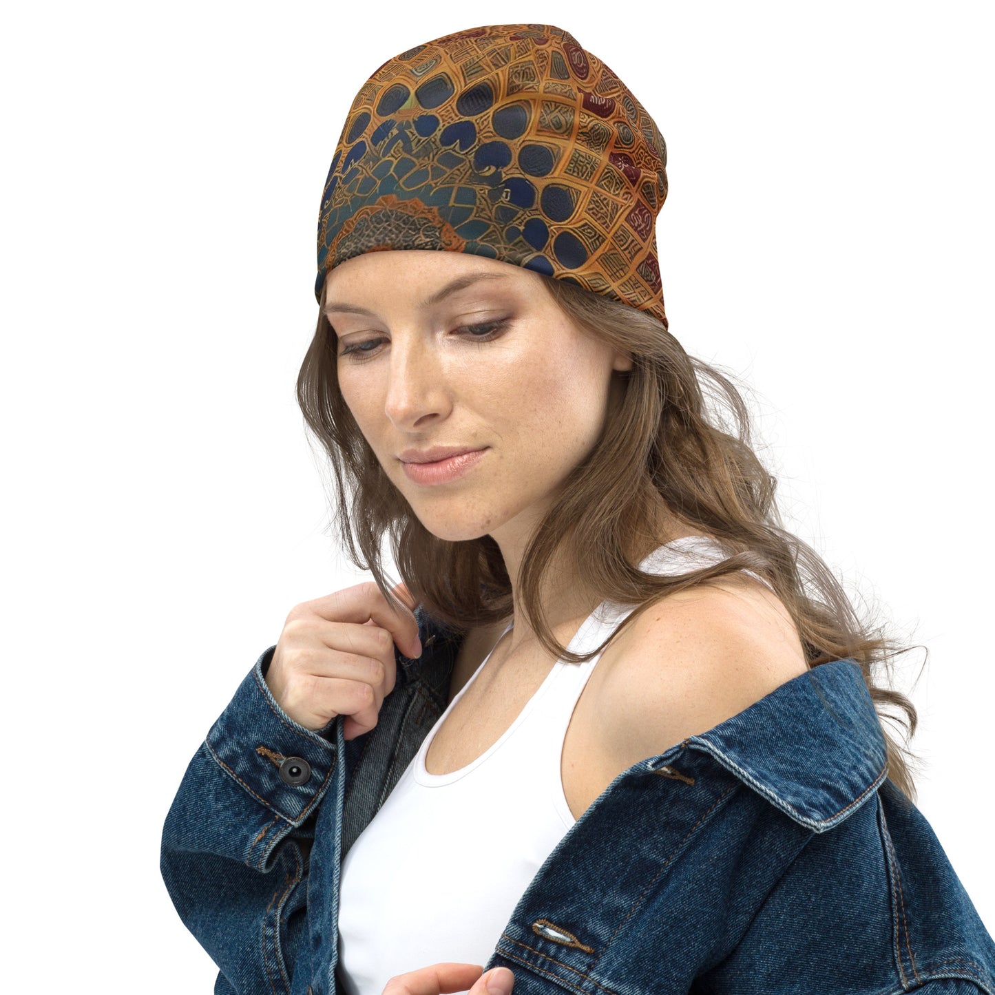 PUNK TRIBU All-Over Print Beanie - PUNK TRIBU ARTISTIC BY EMLNO