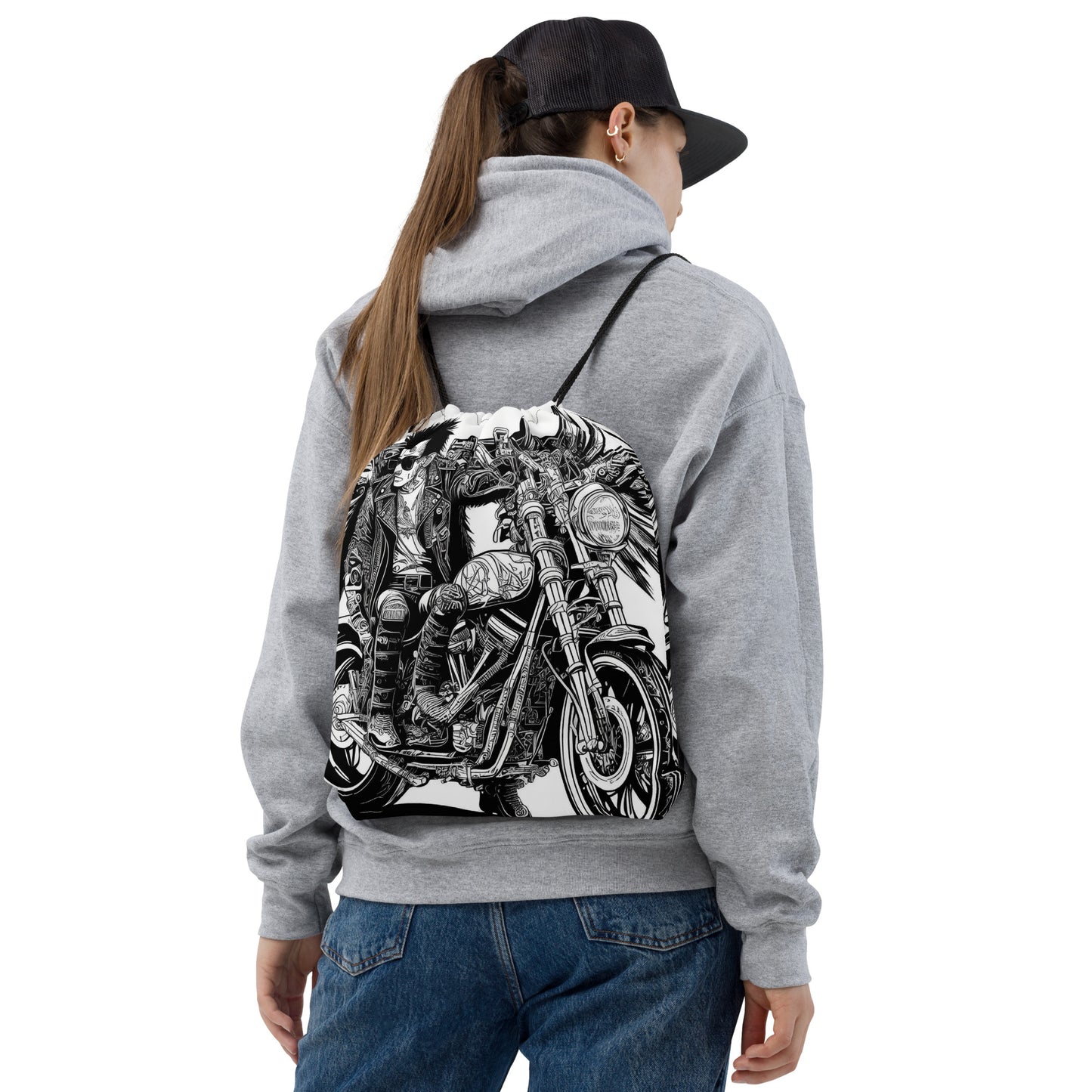 PUNK TRIBU Drawstring bag