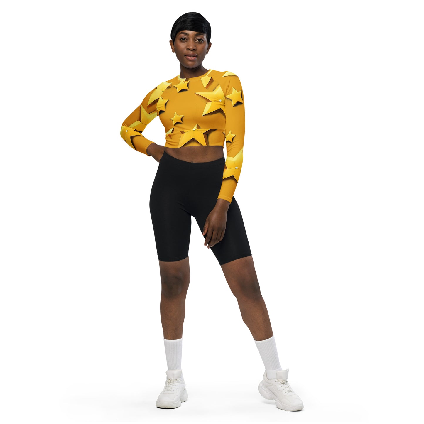 PUNK TRIBU Recycled long-sleeve crop top