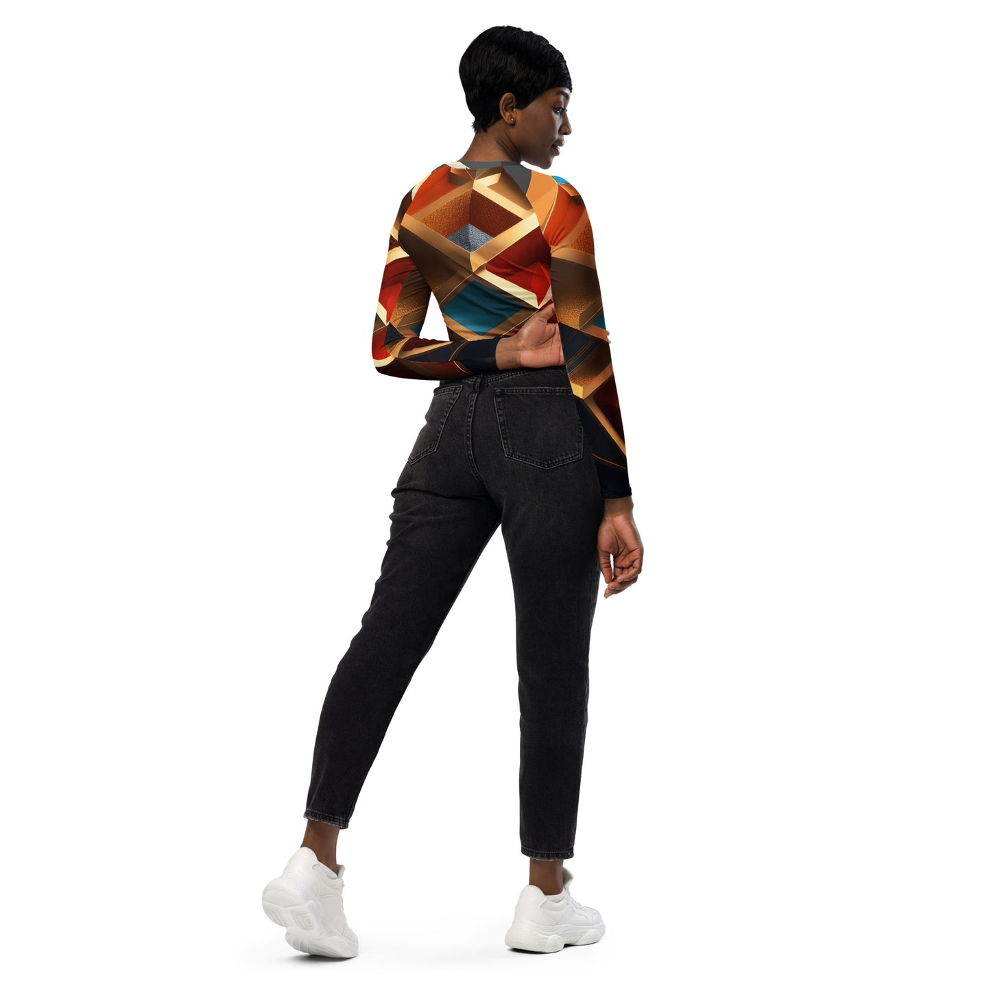 PUNK TRIIBU Crop top de manga larga reciclado