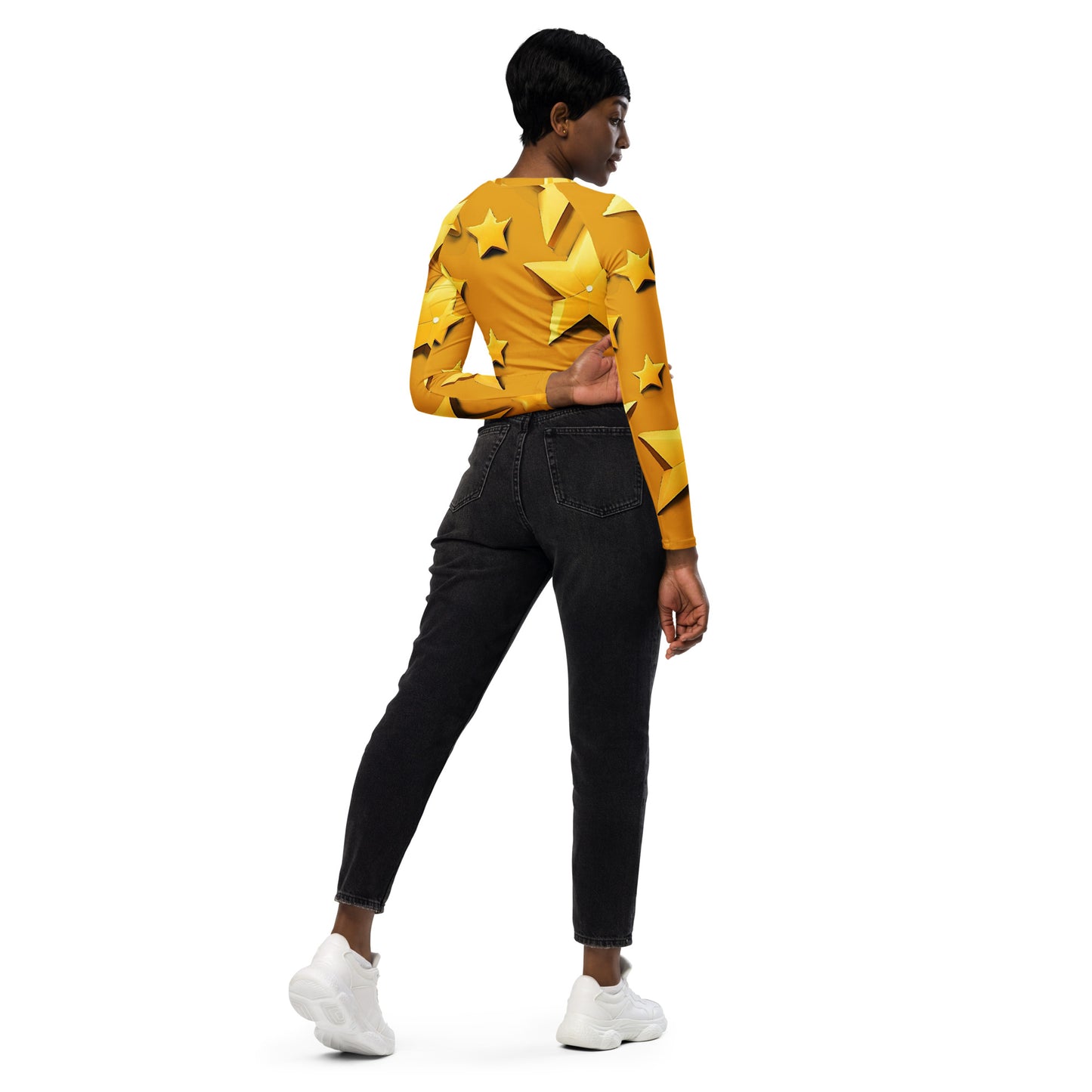PUNK TRIBU Recycled long-sleeve crop top