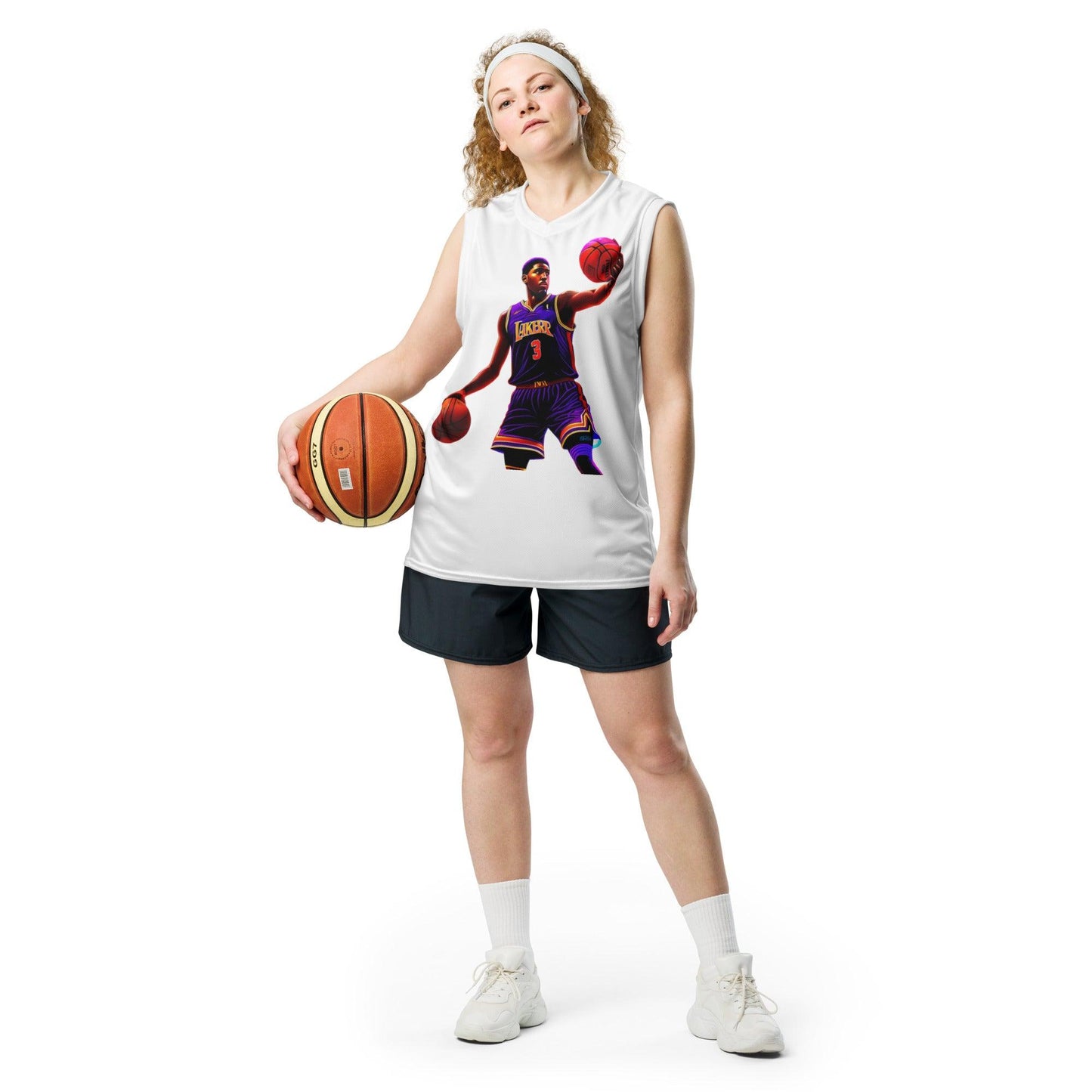 Recycled unisex basketball jersey - PUNK TRIBU ARTISTIC BY EMLNO