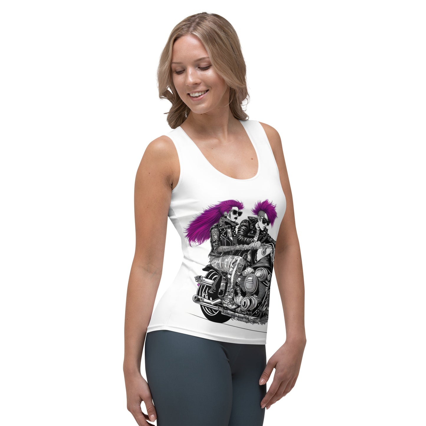 PUNK TRIBU Cut & Sew Tank Top - PUNK TRIBU ARTISTIC BY EMLNO