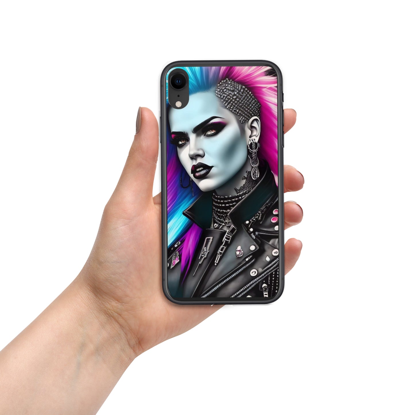 Funda transparent PUNK TRIBU per a iPhone®