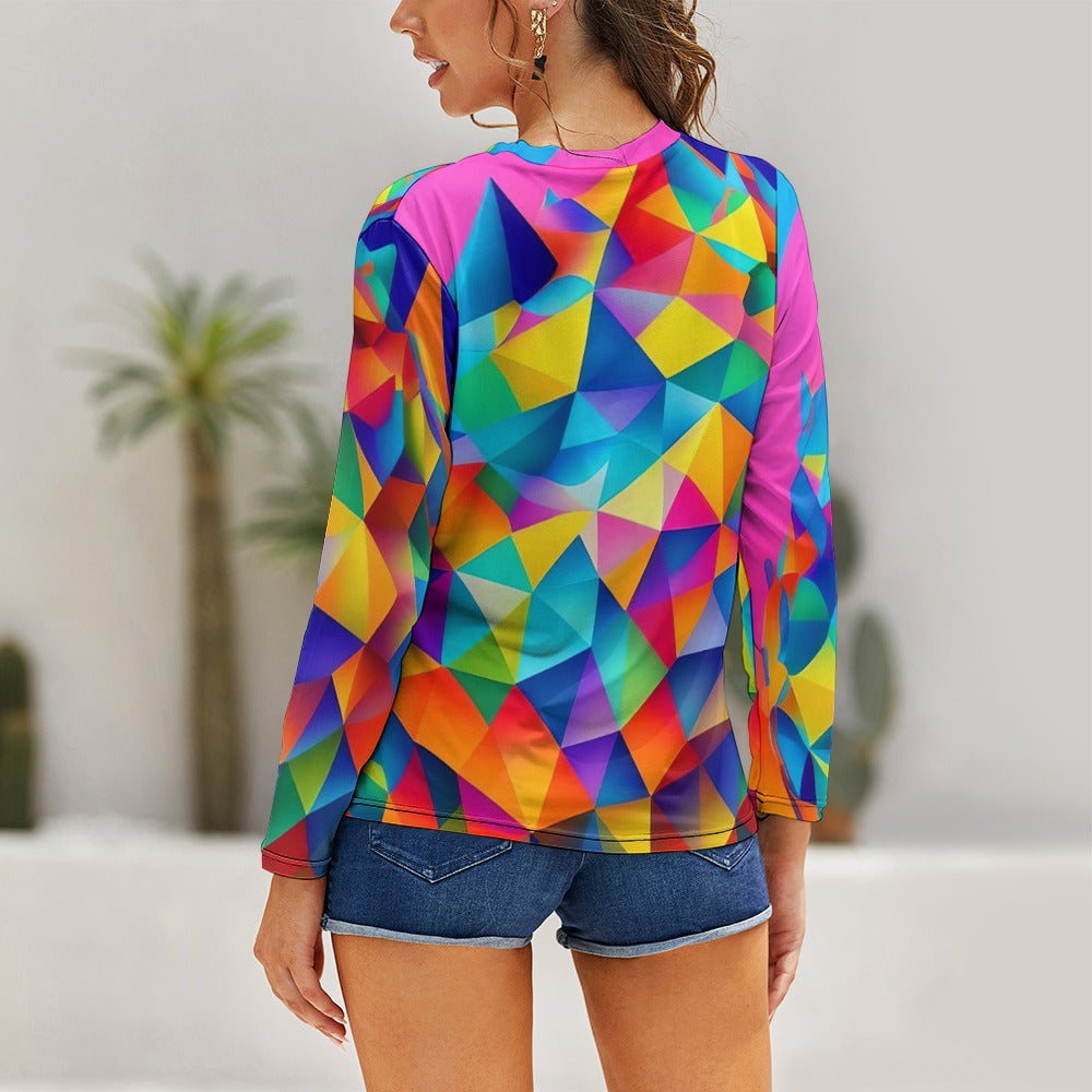 PUNK TRIBU Women's Long Sleeve Shirt - PUNK TRIBU ARTISTIC BY EMLNO