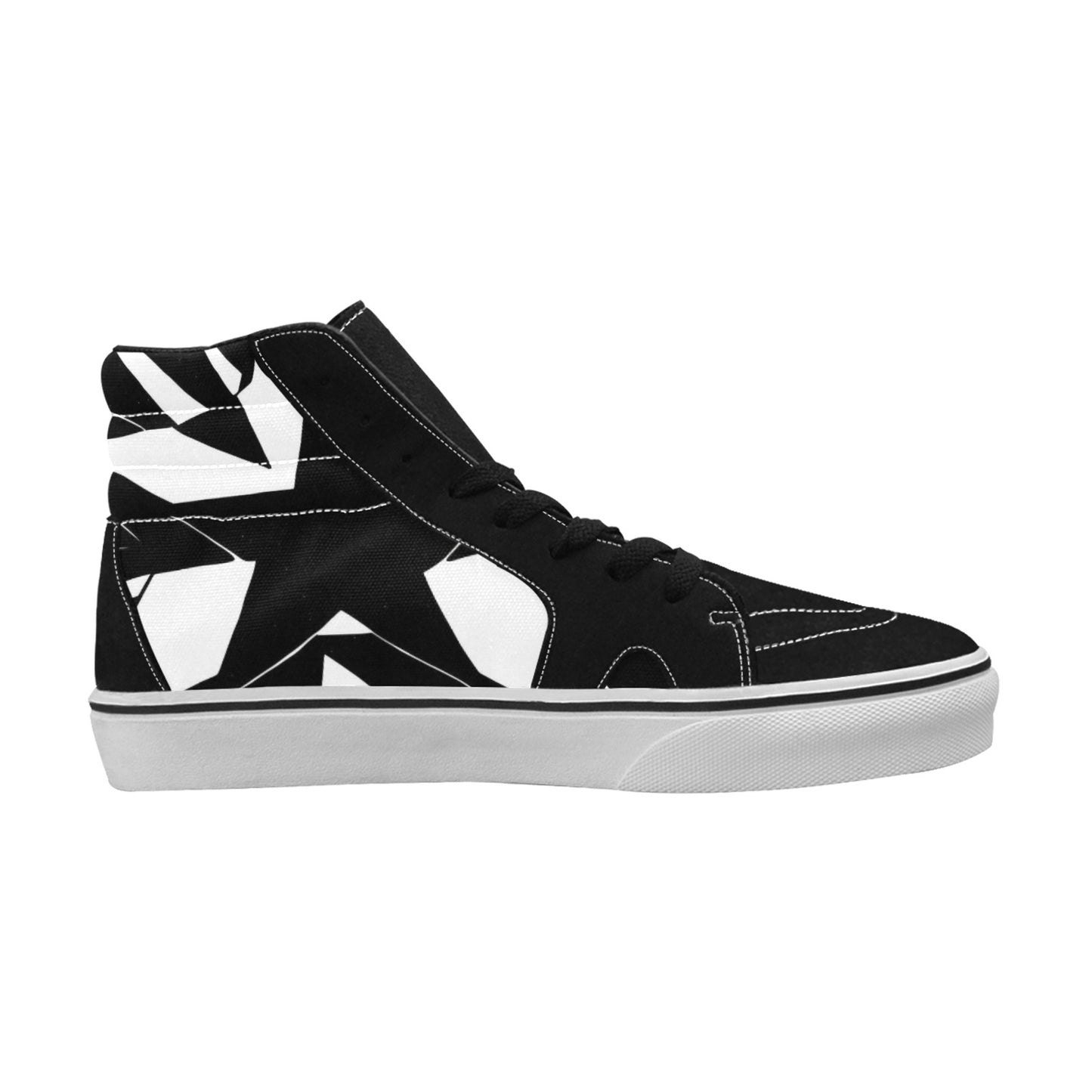 PUNK TRIBU Men's High Top Canvas Shoes (Model E001-1) - PUNK TRIBU ARTISTIC BY EMLNO