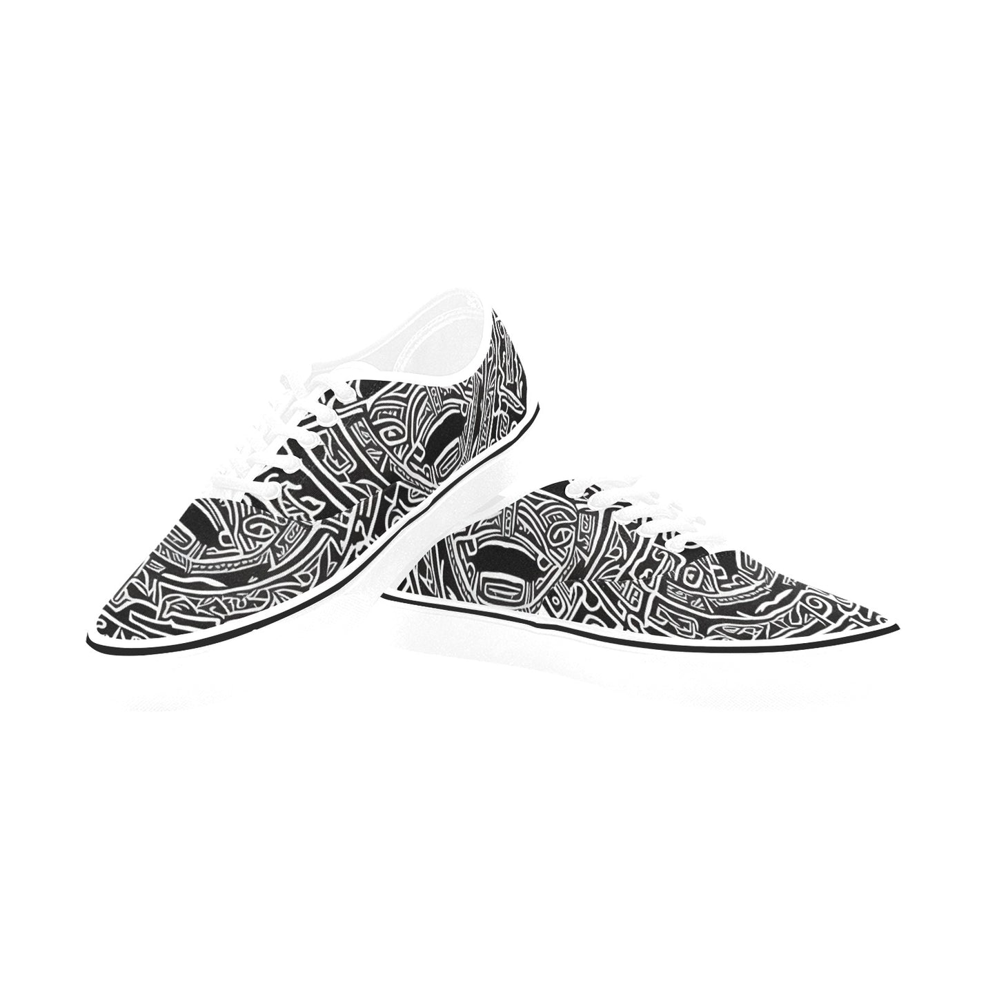 PUNK TRIBU Men's Classic Canvas Low Top Shoe(ModelE001-4)