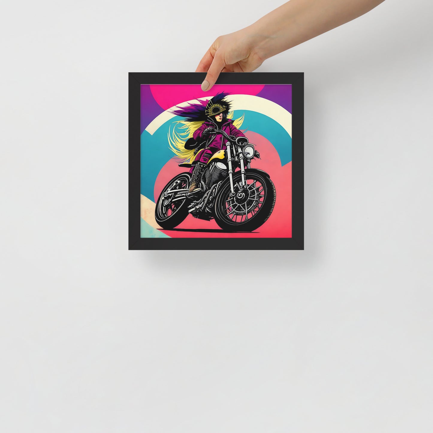 Framed poster WITH EXCLUSIVE DESIGN MADE BY PUNK TRIBU - PUNK TRIBU ARTISTIC BY EMLNO