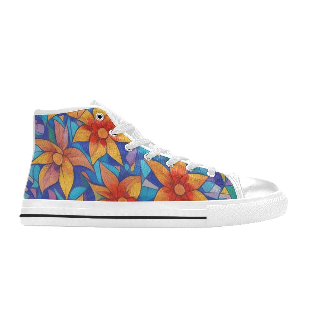 MINI PUNK TRIBU Aquila High Top Canvas Kid's Shoes - PUNK TRIBU ARTISTIC BY EMLNO