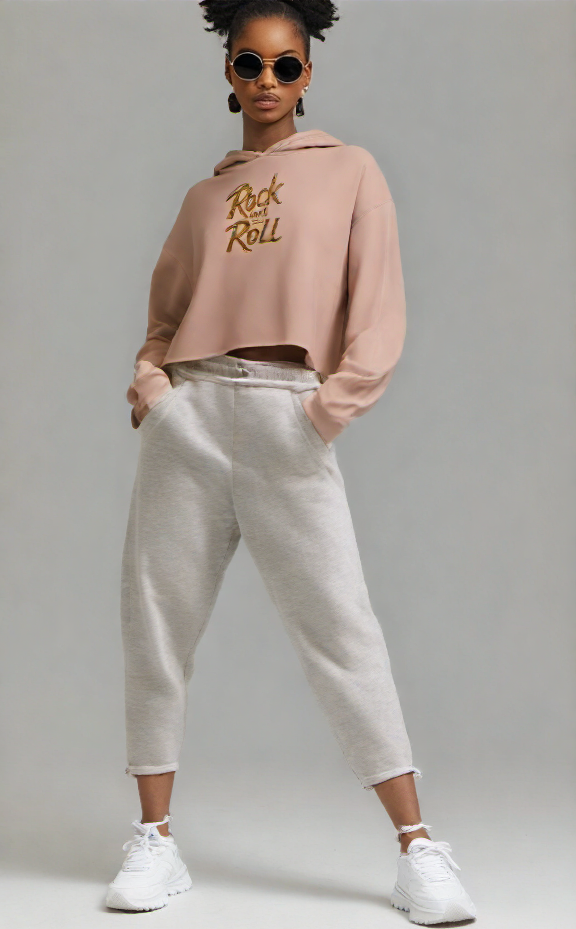 Punk Tribu Crop Hoodie