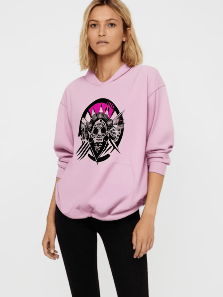 Dessuadora amb caputxa unisex A/ PUNK TRIBU. Uneix-te a la revolució artística de la moda i descobreix un món de possibilitats amb PUNK TRIBE! Exploreu la nostra col·lecció de samarretes estampades artístiques