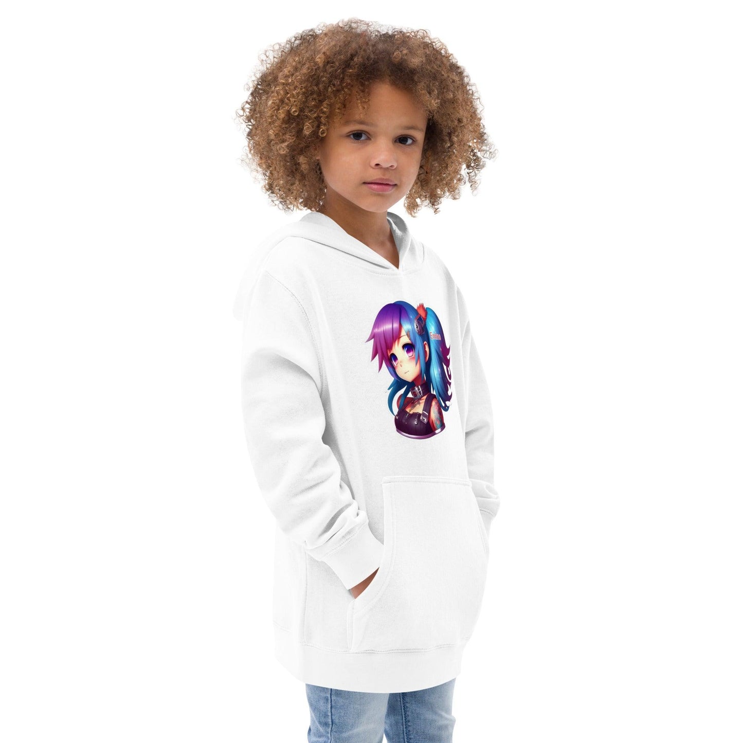 MINI PUNK TRIBU Kids fleece hoodie 7 - PUNK TRIBU ARTISTIC BY EMLNO