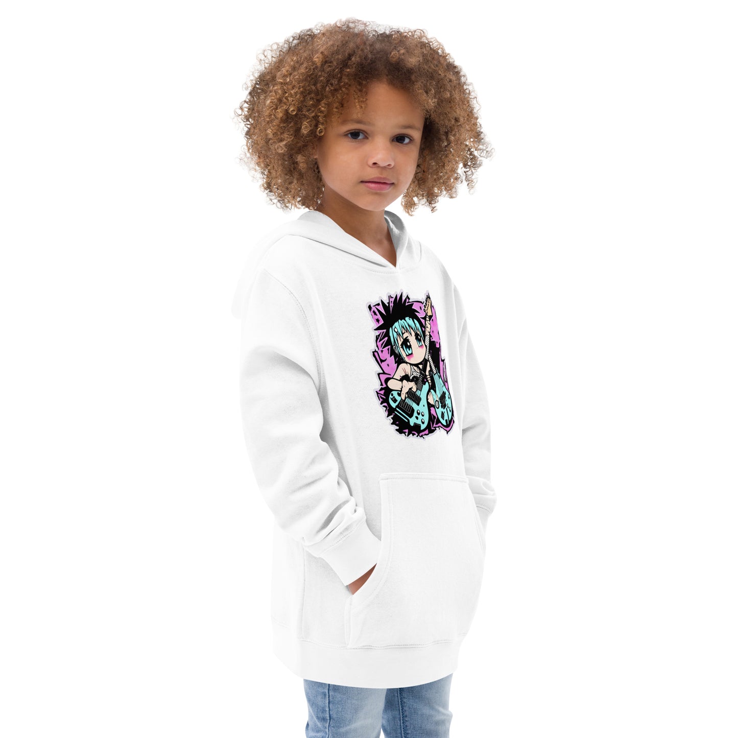 MINI PUNK TRIBU Kids fleece hoodie - PUNK TRIBU ARTISTIC BY EMLNO