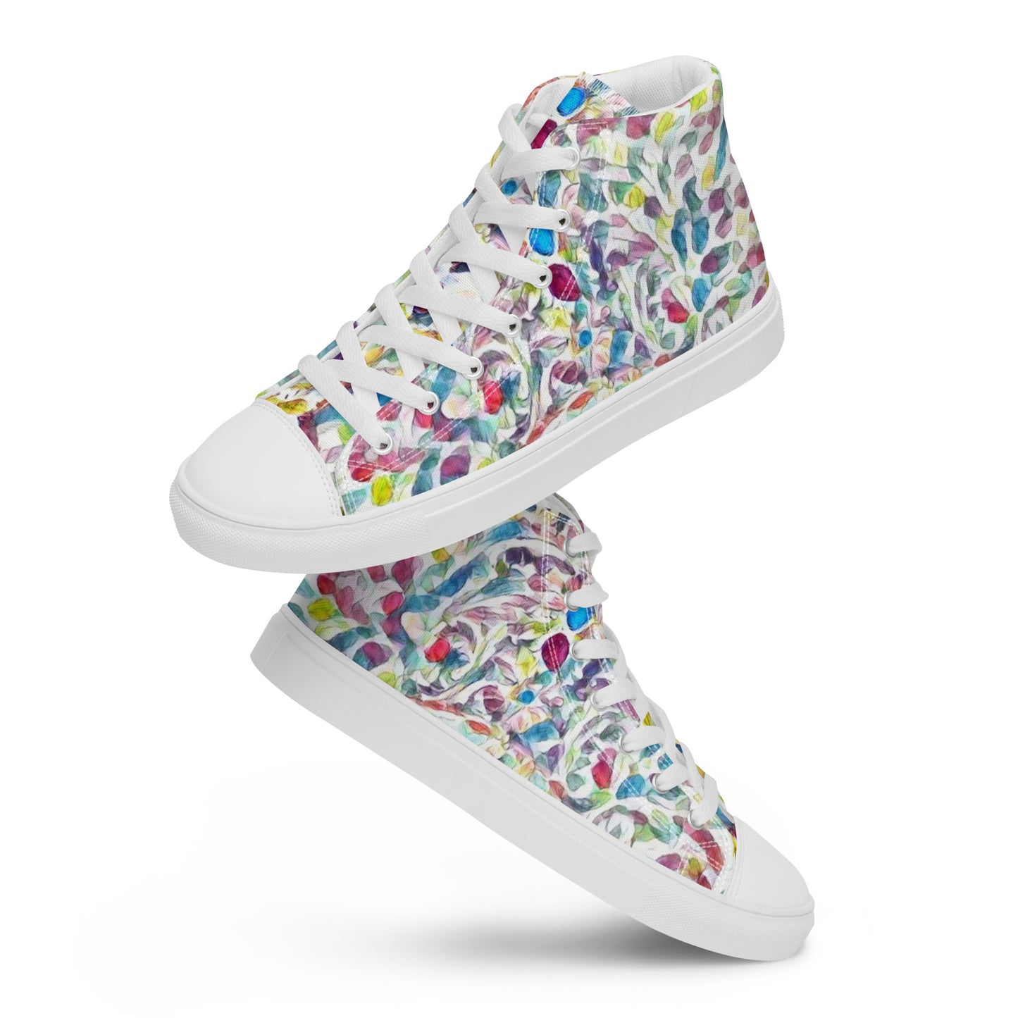 PUNK TRIBU Men’s high top canvas shoes - PUNK TRIBU ARTISTIC BY EMLNO