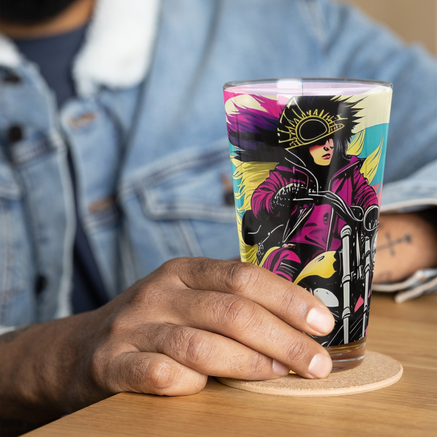 Shaker pint glass - PUNK TRIBU ARTISTIC BY EMLNO