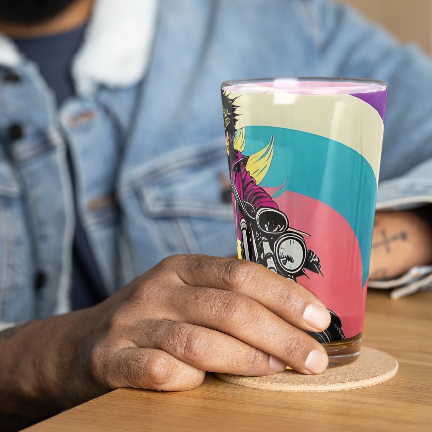 Shaker pint glass - PUNK TRIBU ARTISTIC BY EMLNO